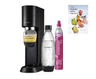 SodaStream Zestaw saturator Mix Czarny + książka z przepisami - 1589972 - zdjęcie 1